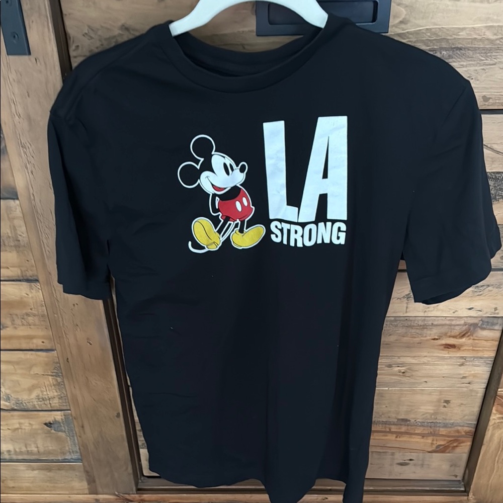 Disneyland LA Strong Black Graphic T-Shirt